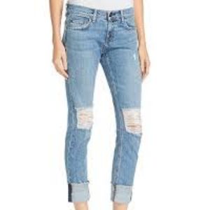 Dre Released Hem Slim Boyfriend Jeans in Sunbury With Hole